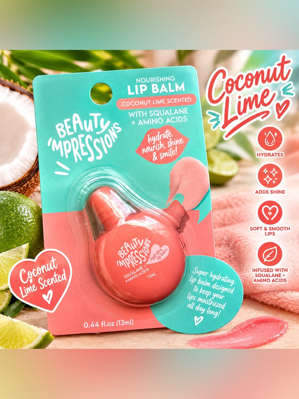✨ NEW ✨ Beauty Impressions Coconut Lime Nourishing Lip Balm ✨